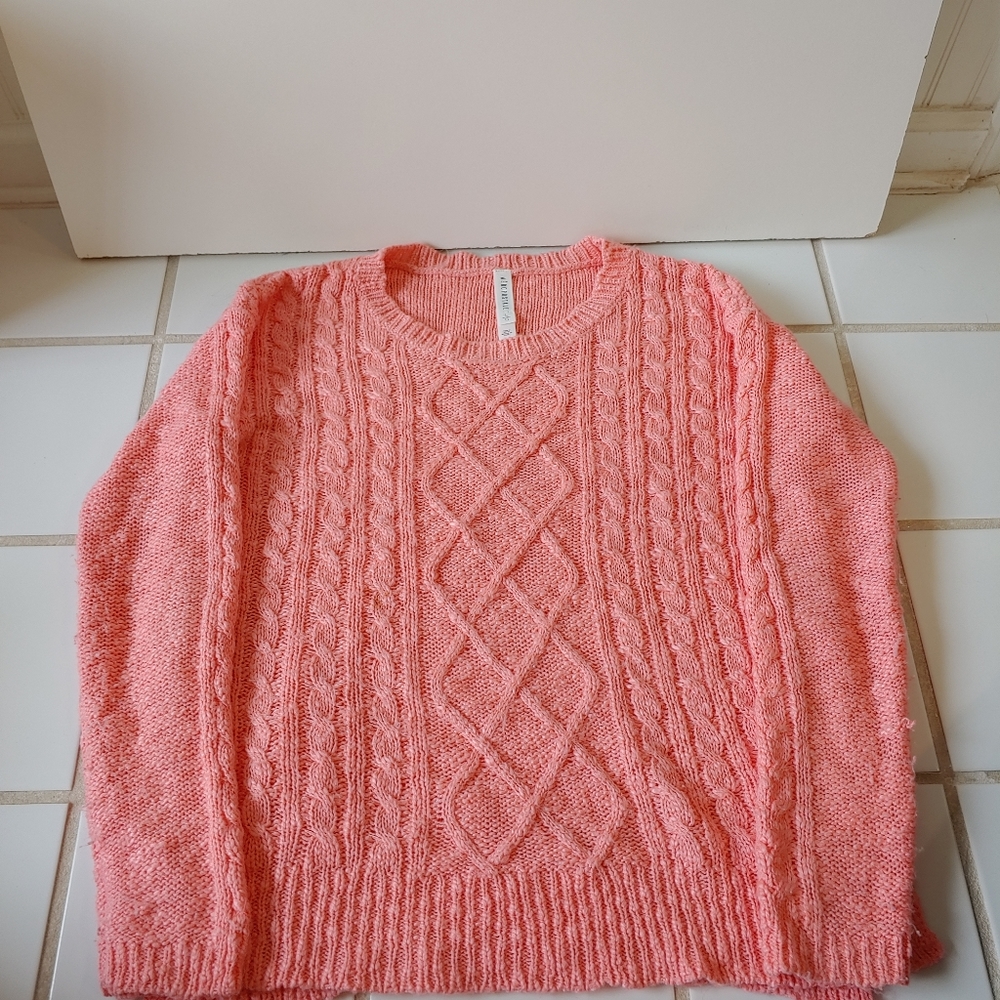 Coral sweater Aeropostale